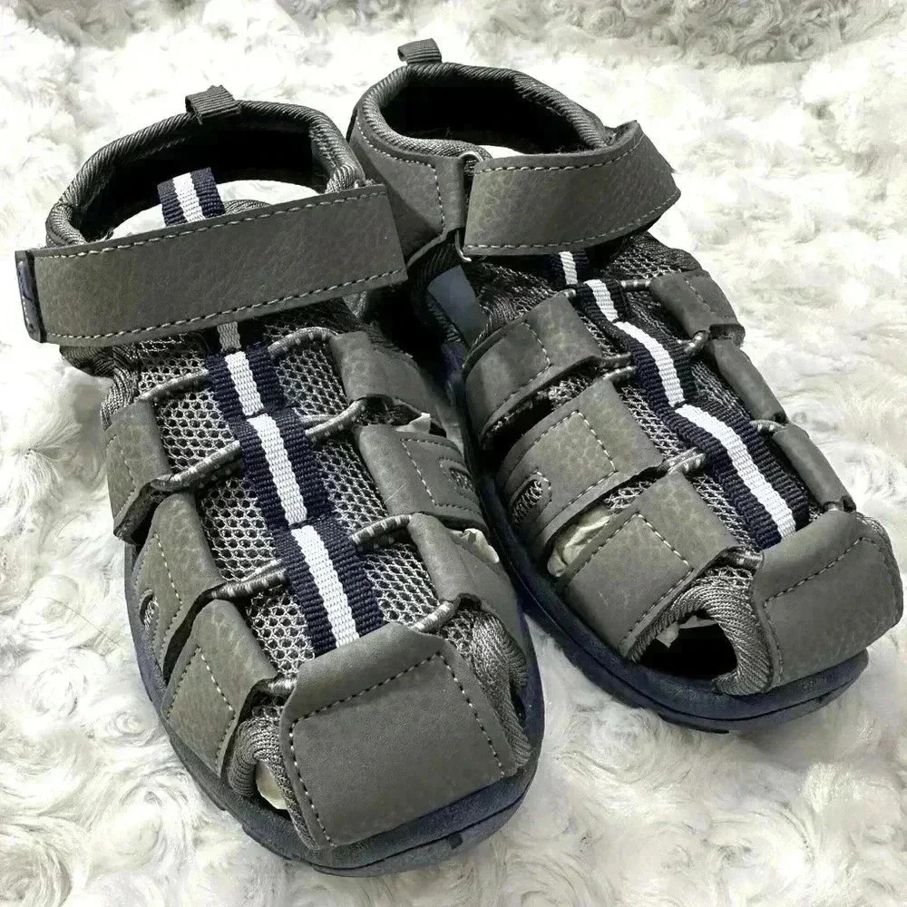 Gerber Boys Caged Grey Athletic‎ Sandals